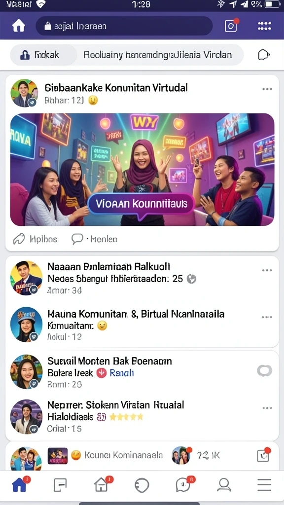 Komunitas aktif yang mendukung pemain baru.