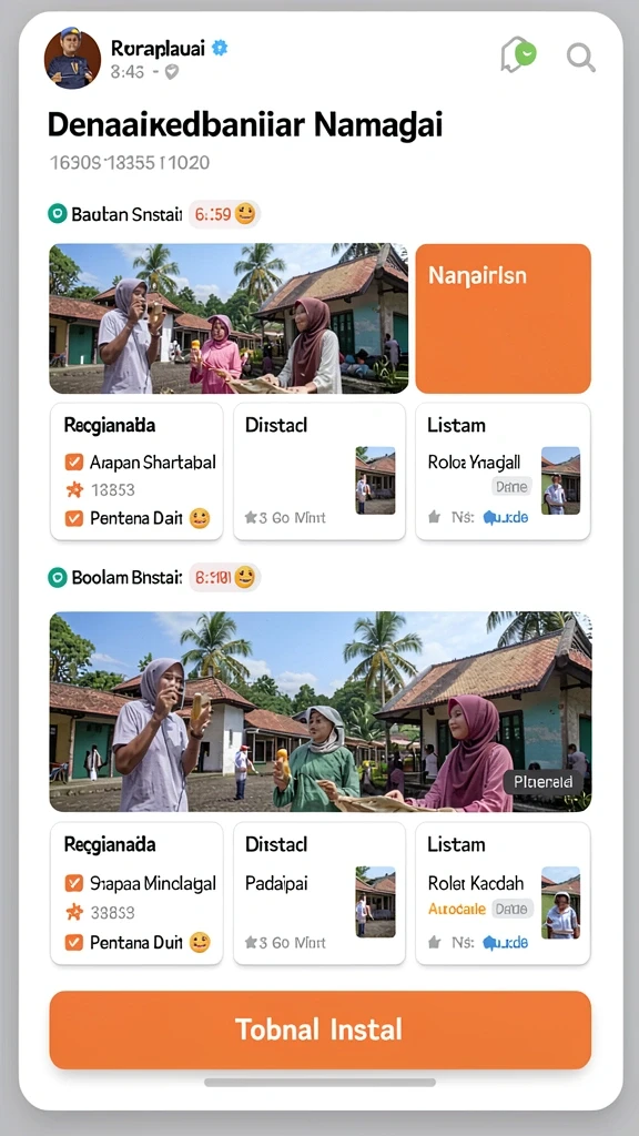 Screenshot menunjukkan pengguna yang sedang menikmati game.
