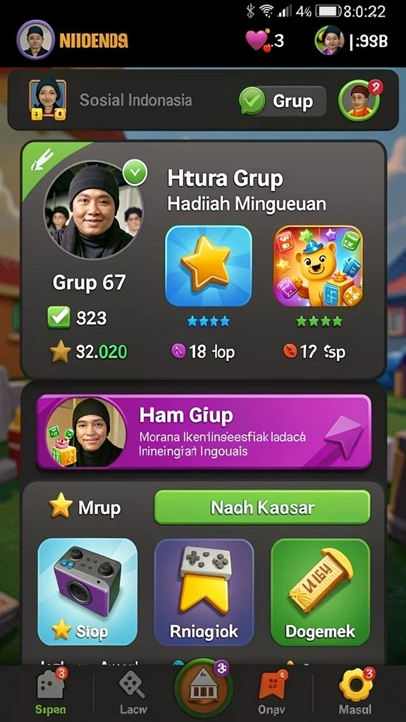 Tampilan antarmuka pengguna yang modern dan menarik.