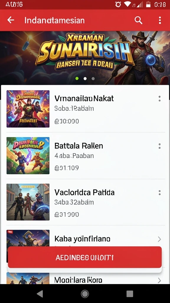 Fitur mode permainan yang beragam.