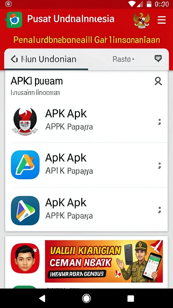Tampilan antarmuka yang user-friendly.