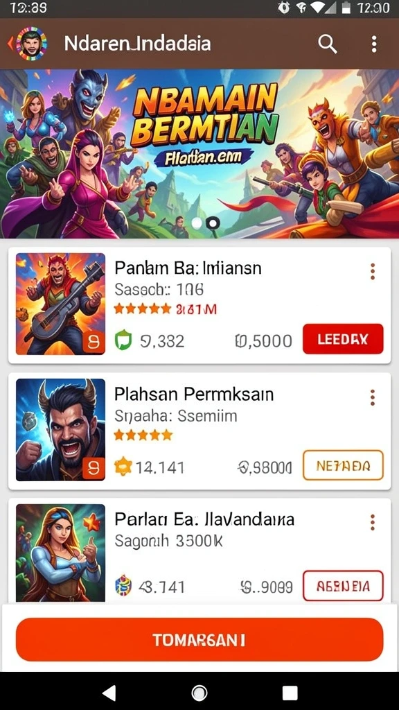 Pengguna dapat menikmati berbagai permainan menarik.