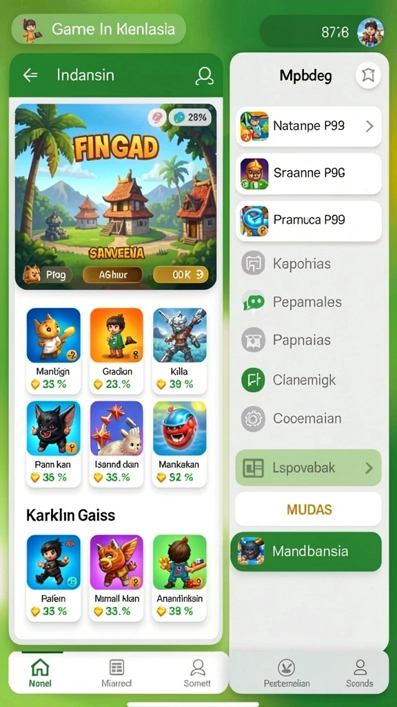Visual level baru yang menantang dan menarik.