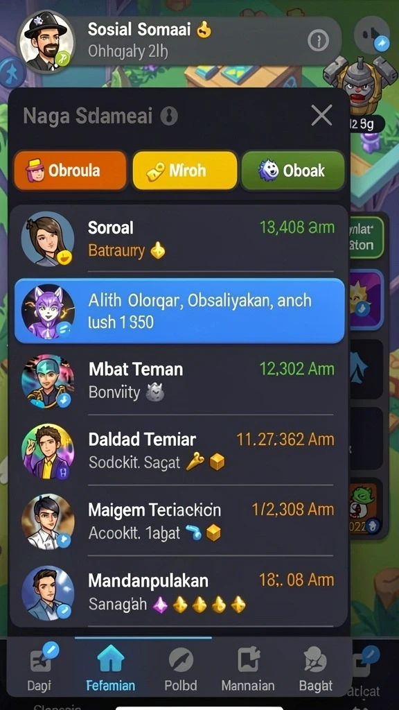 Tampilan awal permainan yang menarik dan intuitif.