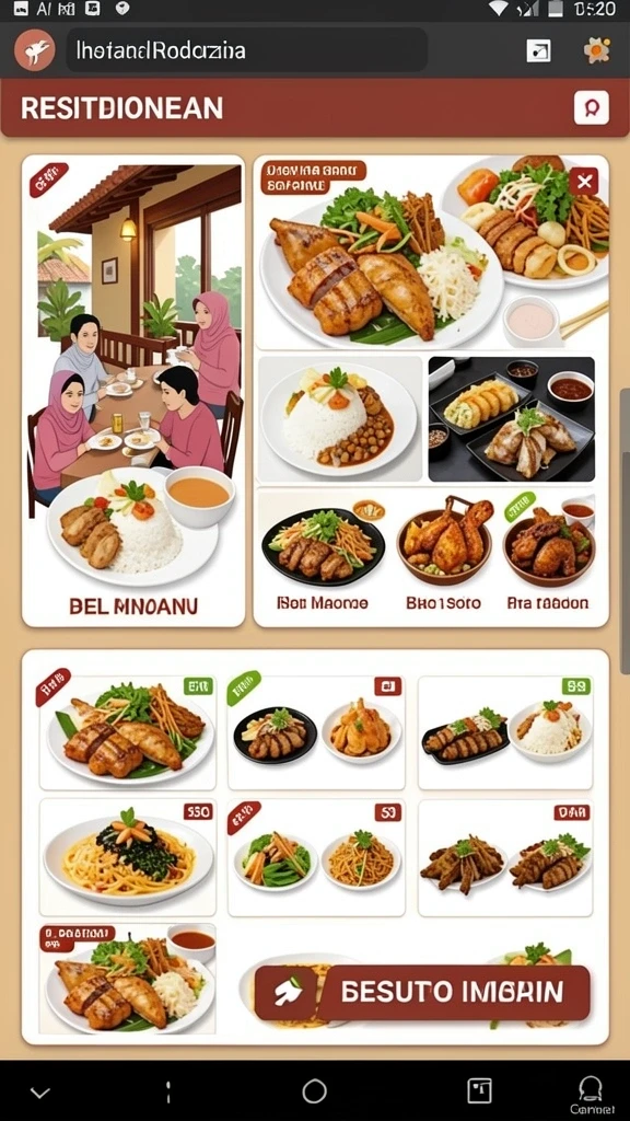 Tampilan antarmuka yang bersih dan modern.