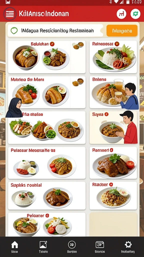 Tampilan antarmuka yang menarik dan intuitif.