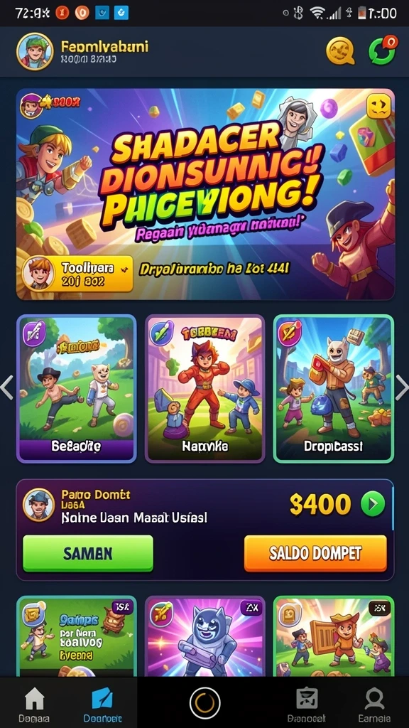 Fitur permainan multiplayer yang seru dan interaktif.