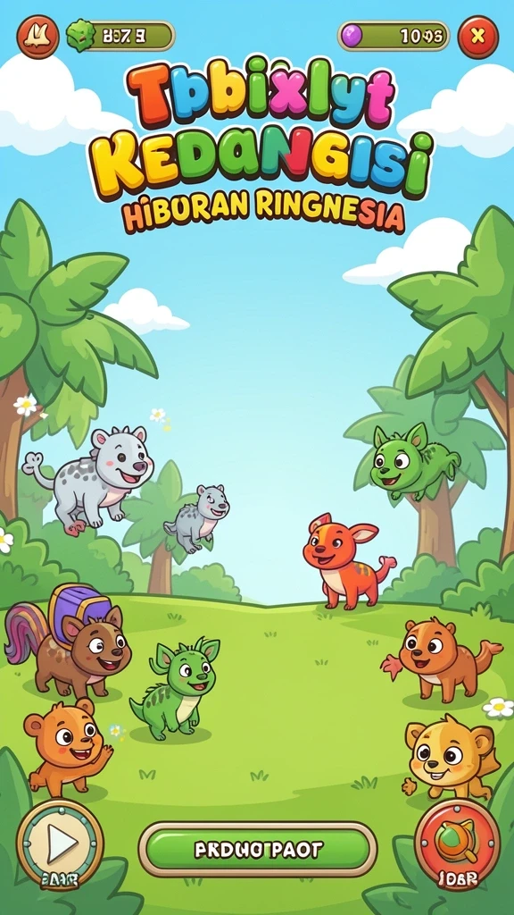 Tampilan awal yang menarik dan user-friendly.