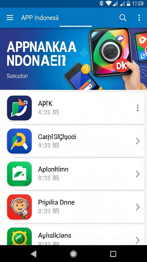 Tampilan awal aplikasi yang menarik.