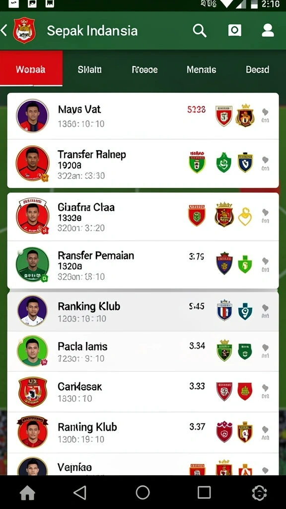 Screenshot menunjukkan antarmuka yang menarik dari P200M.
