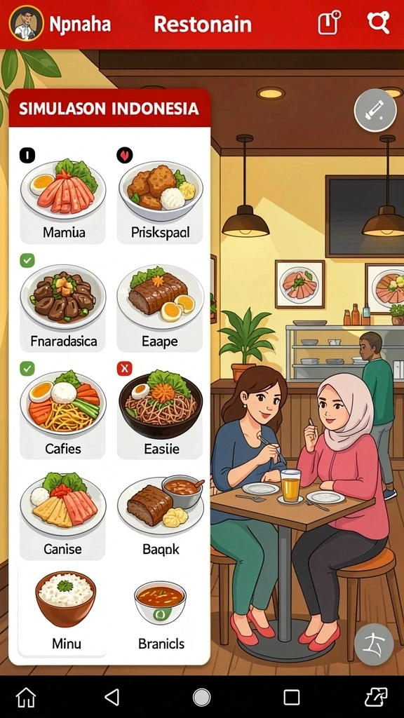 Mode multiplayer yang memungkinkan bersaing dengan teman.