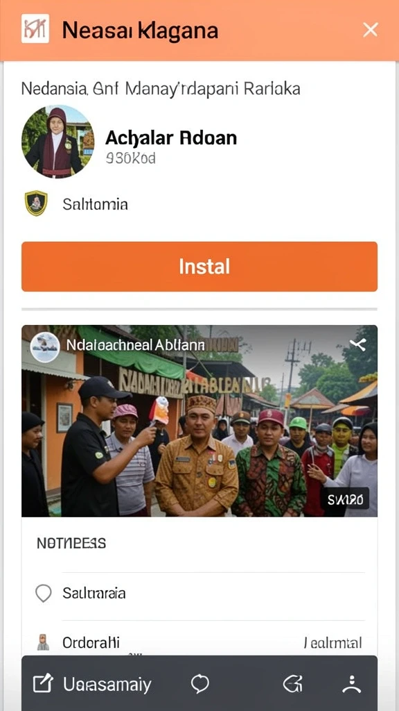 Screenshot menunjukkan tantangan level yang menarik.