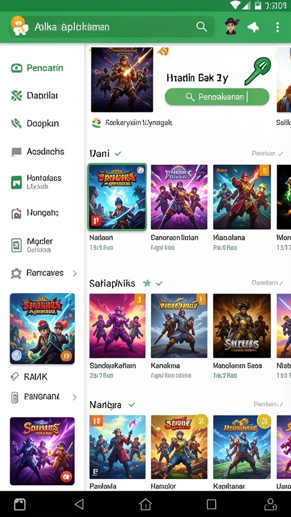 Screenshot menampilkan fitur kustomisasi karakter yang unik.
