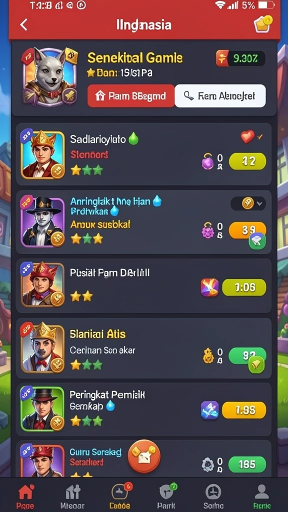 Level menantang yang menggugah adrenalin pemain.